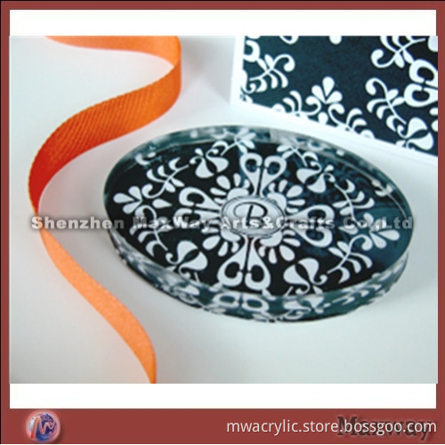 Transparent Oblong Bevel Polished Acryl/Perspex Trophy/Paperweight/Pressie with logo